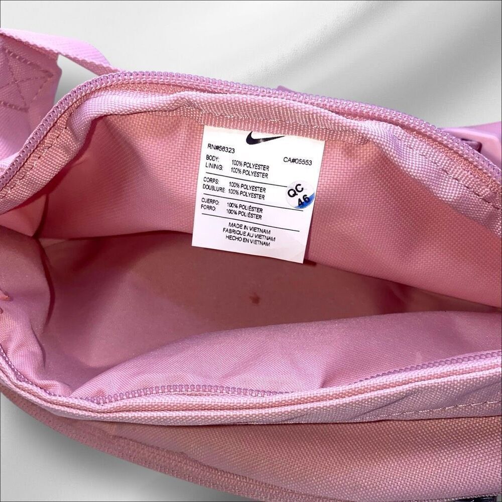 Nike Pink Logo Waist Bag Belt Pack Fanny Pack Adjustable Strap Unisex Travel - Picture 6 of 6